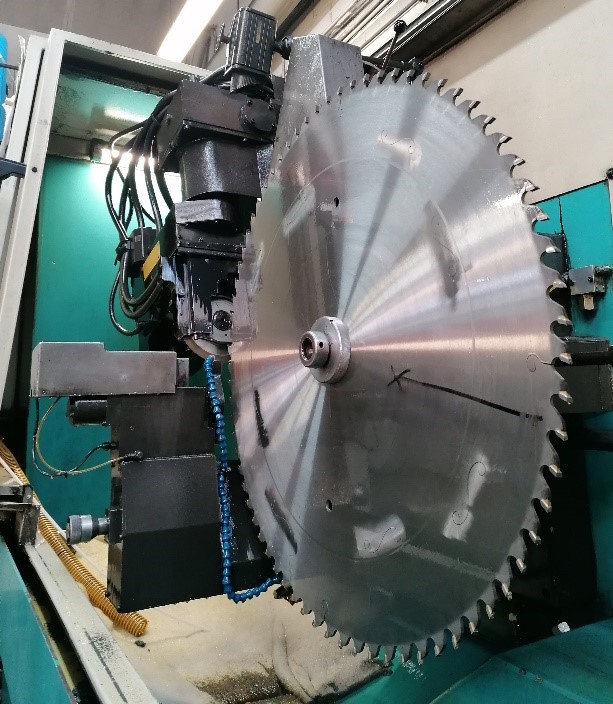 Afilado de sierras circulares.